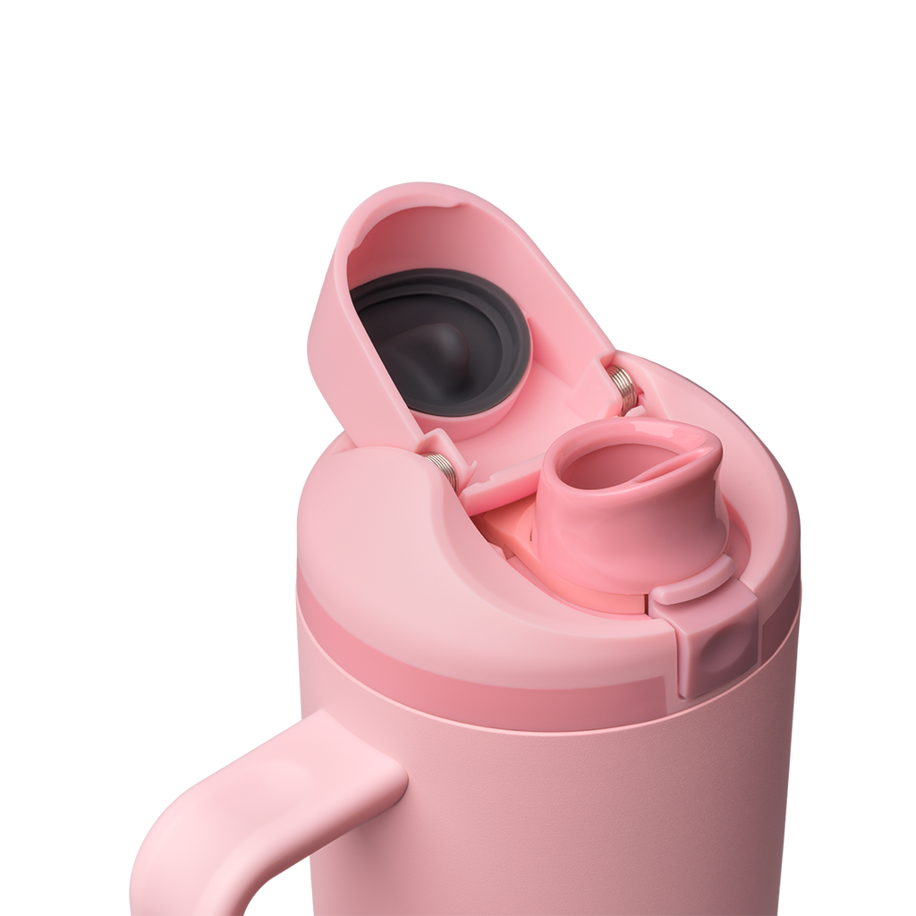FreeSip® Tumbler, 30oz / Rose Quartz / Stainless Steel